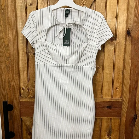wild fable | Dresses | Wild Fable White And Black Sheath Midi Dress |  Poshmark